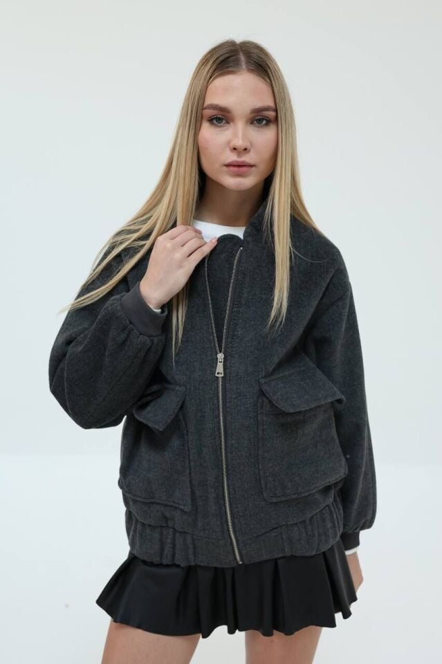 Bomber Kaşe Ceket