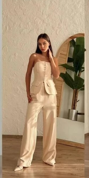 Pantalon Straples Üst Takım