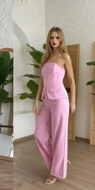 Pantalon Straples Üst Takım