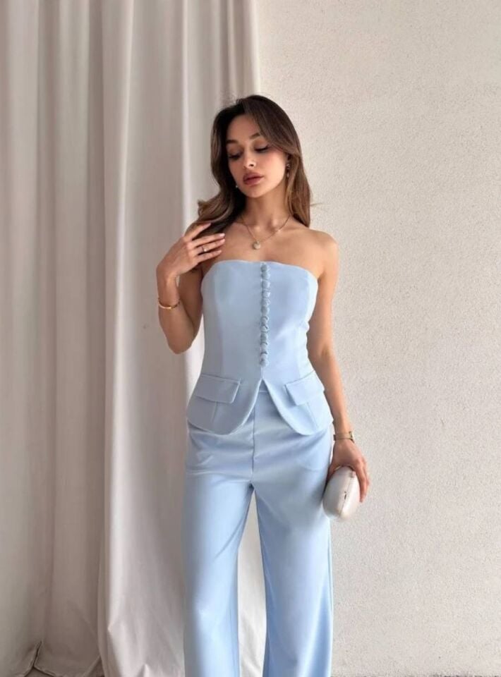 Pantalon Straples Üst Takım