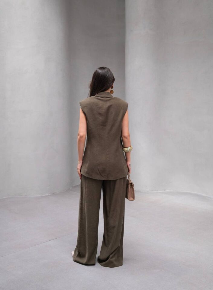 Kupra Pantalon Yelek Takım