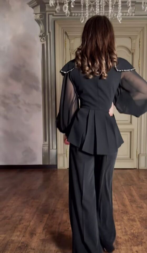 Pantalon Ceket Takım Siyah