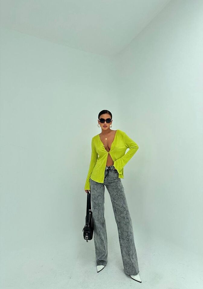 Flared Jean Piton Pantalon