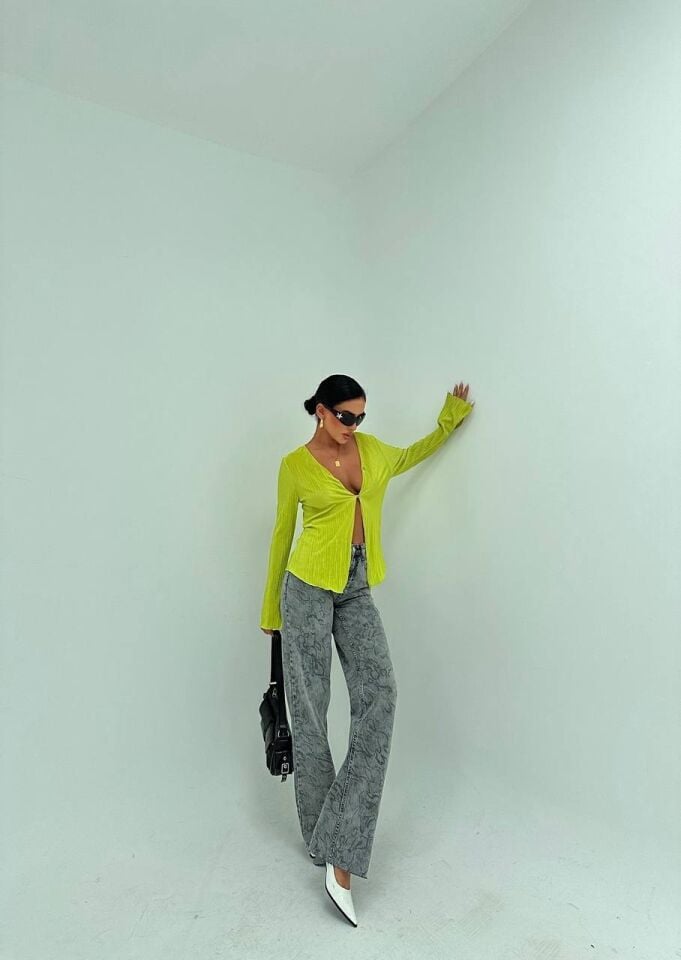 Flared Jean Piton Pantalon